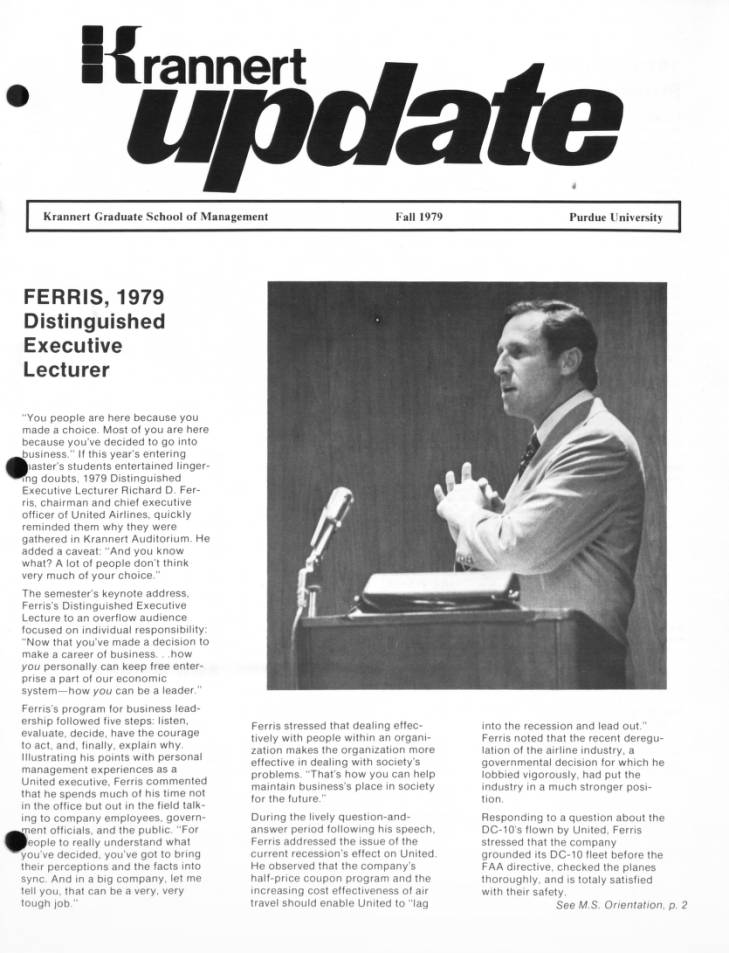 Krannert update, fall 1979