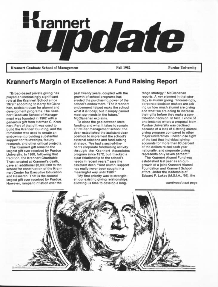 Krannert update, fall 1982