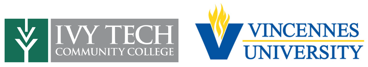 Ivy Tech and Vincennes University logos
